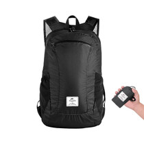 Naturehike Ultra-light Portable Outdoor Waterproof Bag Travel Double Shoulder Foldable Backpack, Capacity:22L(Black)