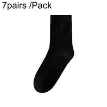 7pairs /Pack Man And Ladies Daily Disposable Socks Traveling Business Portable Single-Use Stockings, Size: Medium Male(Black)