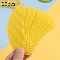 2packs Disposable Portable Deodorizing Insole Paste Remove Odor Absorb Foot Sweat Insole Deodorizing Artifacts(Yellow)