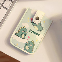 Pull-out Multi-card Slot ID Card Holder  Large Capacity Cartoon Card Bag, Color: Green