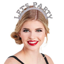 New Year Headband Christmas Party Supplies Letter Headwear(LETS PARTY)