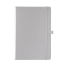 A5 Business Office Strap Notebook Students Diary Recording Notes(Silver)