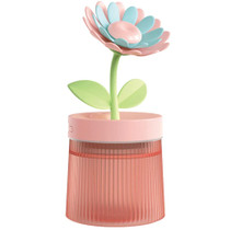 Flower Spray Hhydrating Colorful Atmosphere Light USB Aromatherapy Humidifier, Color: Sunflower Pink