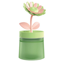 Flower Spray Hhydrating Colorful Atmosphere Light USB Aromatherapy Humidifier, Color: Sunflower Green