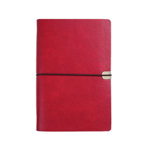 A6 Business Office Loose Leaf Notes Student Conference Diary Recording Notebooks(Red)