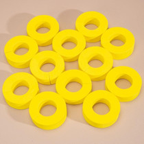 12pcs /Pack Large C-Shape Portable Hair Curler Beauty Fluffy No Heat No Harm Hair Sleeping Hair Roller(Yellow)