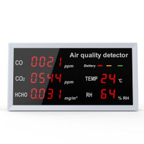 5-in-1 Indoor Home Portable Air Monitor TVOC Formaldehyde Detector(W17A Light Gray)