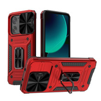 For Xiaomi Redmi K60 Ultra Camshield Robot TPU Hybrid PC Phone Case(Red)