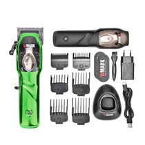 WMARK NG-9003 Electric Hair Clipper Oil Head Electric Push Clipper Rechargeable Haircutting Scissors, EU Plug(Green)