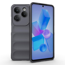 For Infinix Hot 40 Pro / Hot 40 Magic Shield TPU + Flannel Phone Case(Dark Grey)