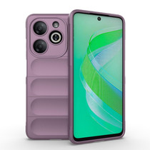 For Infinix Smart 8 Magic Shield TPU + Flannel Phone Case(Purple)