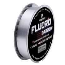 PROBEROS Lures Fluorocarbon Fishing Line Clear Nylon Carbon Fiber Leader Fish Line, Line No.: 1.2(100m)