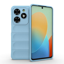For Tecno Spark Go 2024 / 20C / Pop 8 Magic Shield TPU + Flannel Phone Case(Light Blue)
