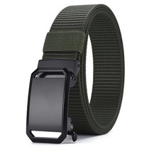 Dandali Mens Imitation Nylon Cloth Belt Outdoor Sports Multifunctional Military Training Belt(Army Green)