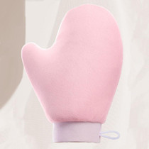 Anointing Gloves Quickly Rub Body Lotion Tool Apply Sunscreen Essential Oil Flocking Massage Gloves, Style: Large1 Pink