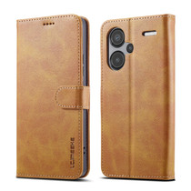 For Xiaomi Redmi Note 13 Pro+ LC.IMEEKE Calf Texture Leather Phone Case(Brown)