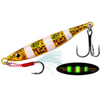 PROBEROS LF126 Long Casting Lead Fish Bait Freshwater Sea Fishing Fish Lures Sequins, Weight: 7g(Luminous Color A)