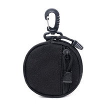 Pocket Portable Mini Coin Bag Key Ring Waist Bag(Black)