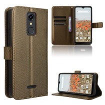 For Consumer Cellular Iris Connect Diamond Texture Leather Phone Case(Brown)
