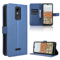 For Consumer Cellular Iris Connect Diamond Texture Leather Phone Case(Blue)
