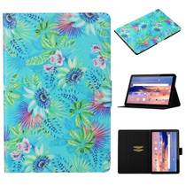 For Huawei MediaPad T3 10 Coloured Drawing Pattern Horizontal Flip Leather Case with Holder & Card Slot & Sleep / Wake-up Function(Flowers)