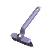Home Bathroom Multifunctional Rotary Crevice Cleaning Brush 2 In 1(Purple)