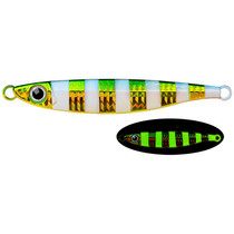 PROBEROS LF121 Fast Sinking Laser Boat Fishing Sea Fishing Lure Iron Plate Bait, Weight: 14g(Luminous Color A)