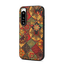 For Sony Xperia 5 IV Four Seasons Flower Language Series TPU Phone Case(Autumn Yellow)