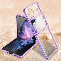 For vivo X Flip GKK Integrated Electroplating Full Coverage Phone Case(Purple)