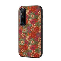 For Sony Xperia 1 V Four Seasons Flower Language Series TPU Phone Case(Summer Red)