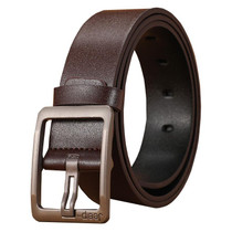 Dandali 110cm Men Rubberized Pin Buckle Belt Casual Vintage Waistband, Model: Style 7(Coffee)