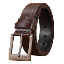 Dandali 120cm Men Rubberized Pin Buckle Belt Casual Vintage Waistband, Model: Style 9(Brown)