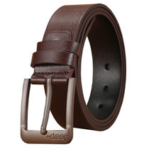 Dandali 120cm Men Rubberized Pin Buckle Belt Casual Vintage Waistband, Model: Style 8(Brown)