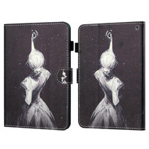 For Amazon Kindle Fire HD10 2023/2021 Coloured Drawing Stitching Smart Leather Tablet Case(Star Girl)