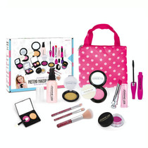 Children Cosmetics Toy Set Simulation Girl Make-up Pretend Play Toys, Style: 11 PCS / Set Polka Dot Bag