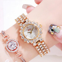 Gedi 52004 Ladies Quartz Diamond Bracelet Watch(Golden Shell White Plate)