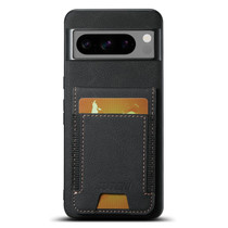 For Google Pixel 7 Pro Suteni H03 Litchi Leather Card Bag Stand Back Phone Case(Black)
