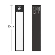 20cm Original Xiaomi Youpin YEELIGHT LED Smart Human Motion Sensor Light Bar Rechargeable Wardrobe Cabinet Corridor Wall Lamps(Black)