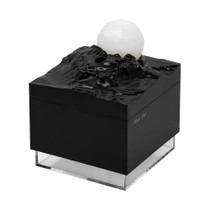 Moon Meteorite Mini Humidifier With Colorful Night Light(Black)