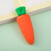 10pcs Big Fruit Eraser Student Traceless Art Cartoon Creative Eraser(Carrot)