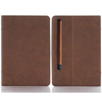 For Samsung Galaxy Tab S9 Retro Book Leather Tablet Case(Dark Brown)