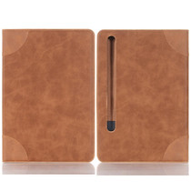 For Samsung Galaxy Tab S9 Retro Book Leather Tablet Case(Light Brown)