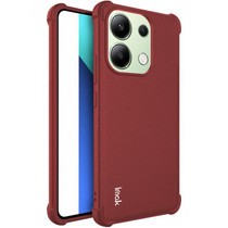 For Xiaomi Redmi Note 13 4G Global imak Shockproof Airbag TPU Phone Case(Matte Red)