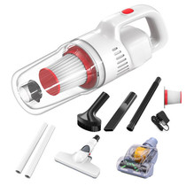 Handheld Household Vacuum Cleaner Car Small Powerful Dust Extractor, Model: CN Plug Wireless With Mite Brush