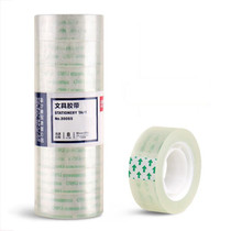8 Rolls Wide 1.8cm x Length 27.3m Deli Small High Viscosity Office Transparent Tape Student Stationery Tape