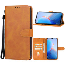 For Infinix Smart 8 Leather Phone Case(Brown)