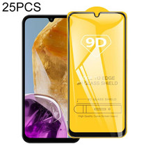 For Samsung Galaxy M15 25pcs 9D Full Glue Screen Tempered Glass Film