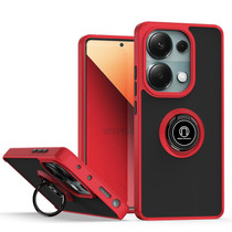 For Xiaomi Redmi Note 13 Pro 4G Q Shadow 1 Series TPU + PC Phone Case with Ring(Red)