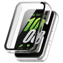 For Samsung Galaxy Fit 3 SM-R390 PC + Tempered Glass Film Integrated Watch Protective Case(Transparent)