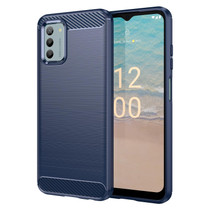 For Nokia G310 Carbon Fiber Brushed Texture TPU Phone Case(Blue)